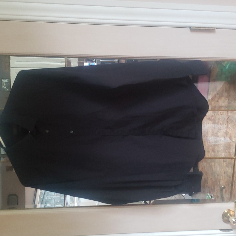 Zara Man Men's Button Down Dress Shirt.  Slim Fit M.  Black